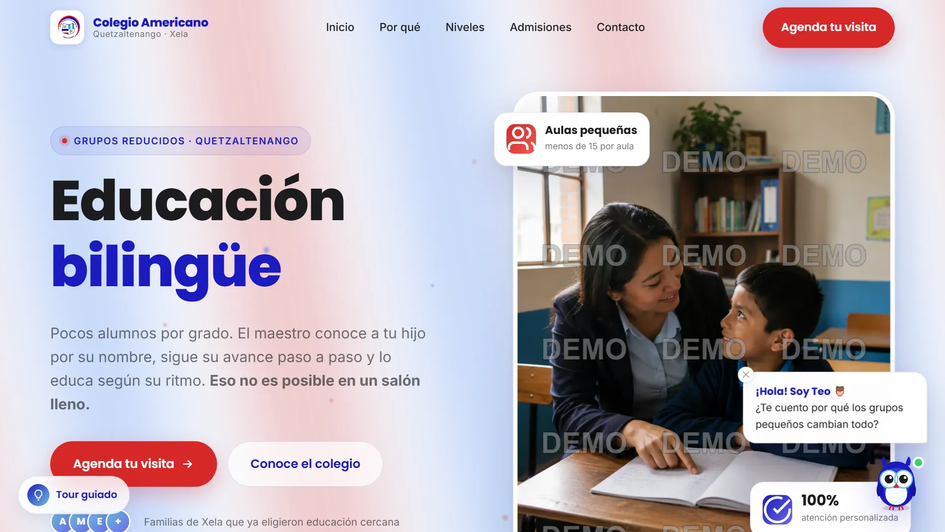 Captura de Colegio Americano Xela
