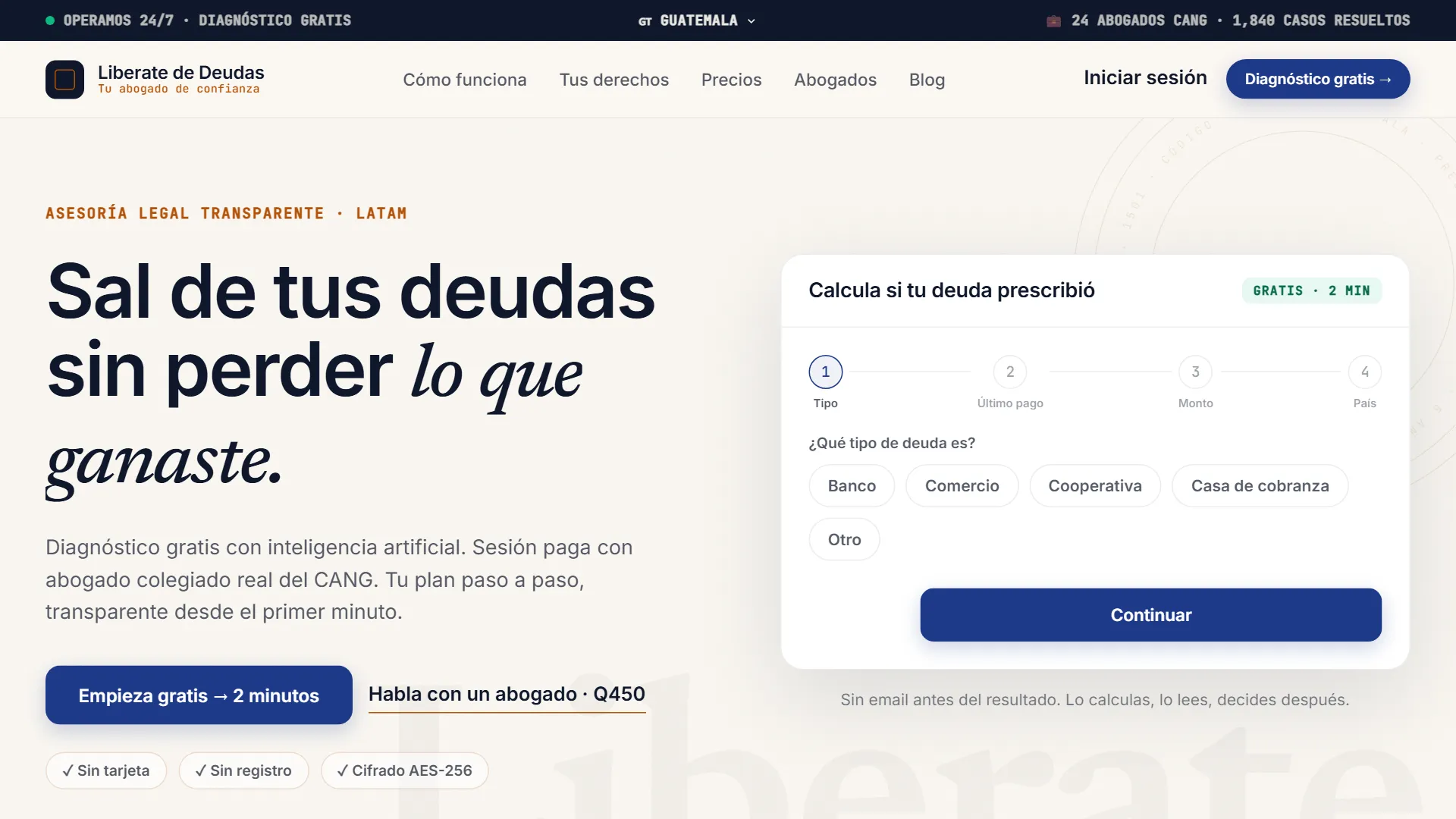 Captura de Liberate de Deudas